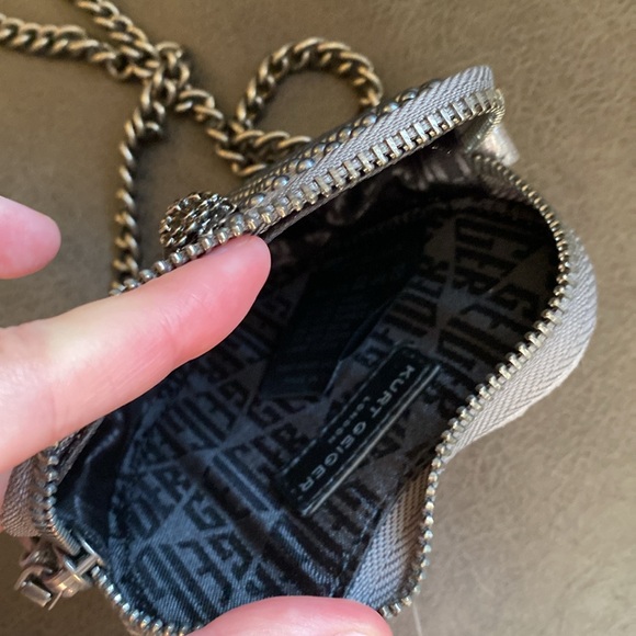 Kurt Geiger micro studded heart crossbody bag - Picture 9 of 9